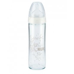 NUK stiklinis buteliukas - First Choice+ / 0-6 mėn. 240 ml