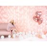 Rožinio aukso spalvos balionas „Širdelė“ 45cm