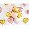Rožinio aukso spalvos balionas „Širdelė“ 45cm