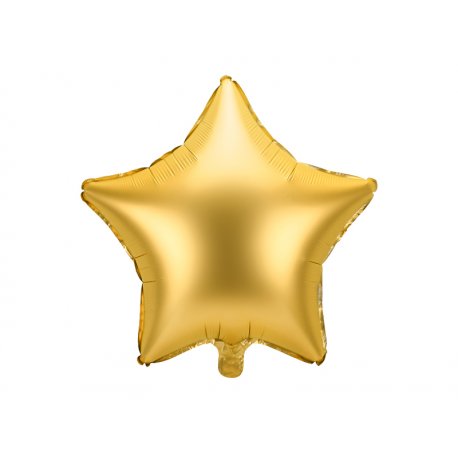 Aukso spalvos folinis balionas „Žvaigždė“ 48 cm