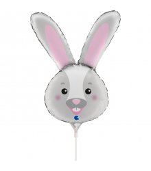 Folinis balionas "Kiškučio galva" / 35 cm