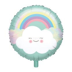Pastelinių spalvų folinis balionas - "Rainbow" / 45 cm