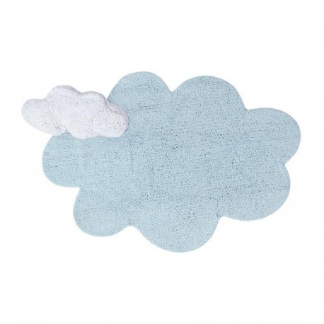 Mėlynas debesėlio formos kilimas