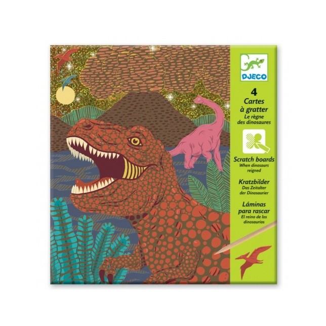 Djeco kūrybinis braižymo rinkinys "Dinozaurai"