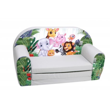 Vaikiška pilka sofa - "Zoo parkas"