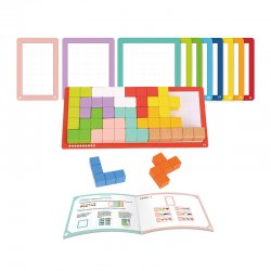 Medinių kaladėlių žaidimas "Tetris"