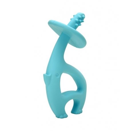 Mėlynas Mombella silikoninis kramtukas "Šokantis dramblys"