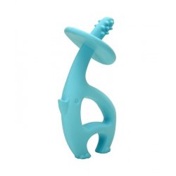 Mėlynas Mombella silikoninis kramtukas "Šokantis dramblys"