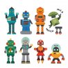 Petit Collage magnetukų žaidimas "Robotai"