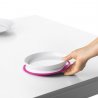 OXO rožinė lėkštė prilimpančiu dugnu