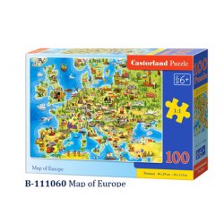 Dėlionė "Europos žemėlapis" 100 dalių