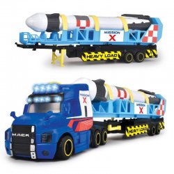Sunkvežimis su raketa "Misija X"