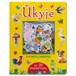 Knygutė su magnetukais "Ūkyje"