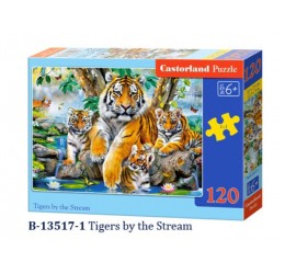 Dėlionė "Didingieji tigrai" 120 dalių