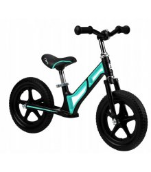 Juodos spalvos balansinis dviratukas - Turquoise