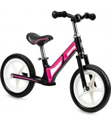 Tamsus balansinis dviratukas su rožiniais akcentais - MOOV
