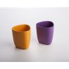 eKoala vaikiški puodeliai iš bioplastiko 2vnt. (oranžinė/violetinė)