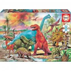 Dėlionė "Priešistoriniai Dinozaurai" 100 dalių