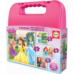 Dėlionių rinkinys plastikinėje dėžutėje "Princesės"