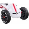 Baltos spalvos Go-kart automobilis "Abarth"