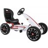 Baltos spalvos Go-kart automobilis "Abarth"