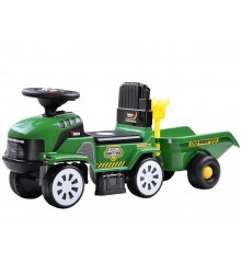 Vaikiškas traktorius su priekaba ir sodo įrankiais