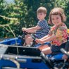 Mėlynas pedalais minamas vaikiškas traktorius "Falk Holland"