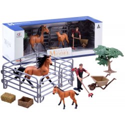 Gyvūnų figūrėlių rinkinys "Žirgų priežiūra"