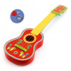 Ryškiaspalvis muzikos instrumentas "Havajų gitara"
