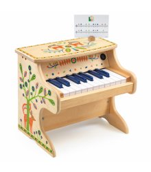 Medinis vaikiškas elektroninis pianinas