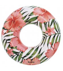 Pripučiamas plaukimo ratas "Tropikų gėlės"