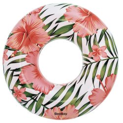 Pripučiamas plaukimo ratas "Tropikų gėlės"
