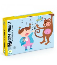 Mimikos ir garsų kortų žaidimas vaikams "Pouet pouet"