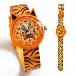 Vaikiškas laikrodukas "Tigras"