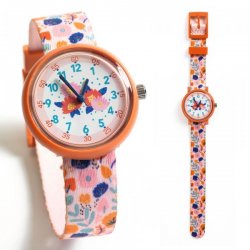 Vaikiškas laikrodukas "Gėlės"