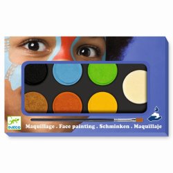 Djeco veido - kūno dažų rinkinys 6 spalvos
