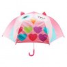 Rožinis vaikiškas skėtis - "Pelėda"