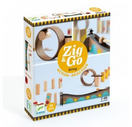 Djeco konstruktoriaus rinkinys "Zig & Go" 25 dalys