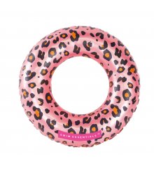 Rožinis pripučiamas plaukimo ratas "Leopardas" 50 cm