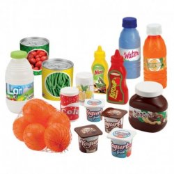 Ecoiffier įvarių maisto produktų ir gėrimų rinkinys