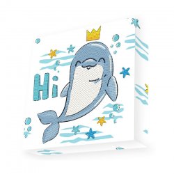 Deimantinė mozaika "Sveikas delfine!"