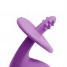 Violetinis Mombella silikoninis kramtukas "Šokantis dramblys"