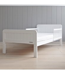 Viengulė vaikiška balta lova 140x70 cm