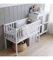 Mini kūdikių lovytė - "Crib white" 90x40 cm