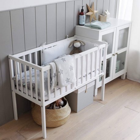 Mini kūdikių lovytė - "Crib white" 90x40 cm