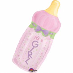 Balionas ''Kūdikio buteliukas'', rožinis