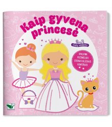 Spalvinimo knygutė "Kaip gyvena princesė" 2-3m