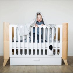 Kūdikio lovytė su stalčiumi "Hoppa" 70x140cm