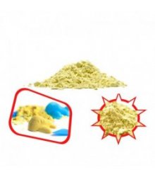 Geltonas kinetinis smėlis, 1kg