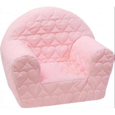 rožinis dygsniuotas foteliukas 